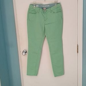 Mint green jeans